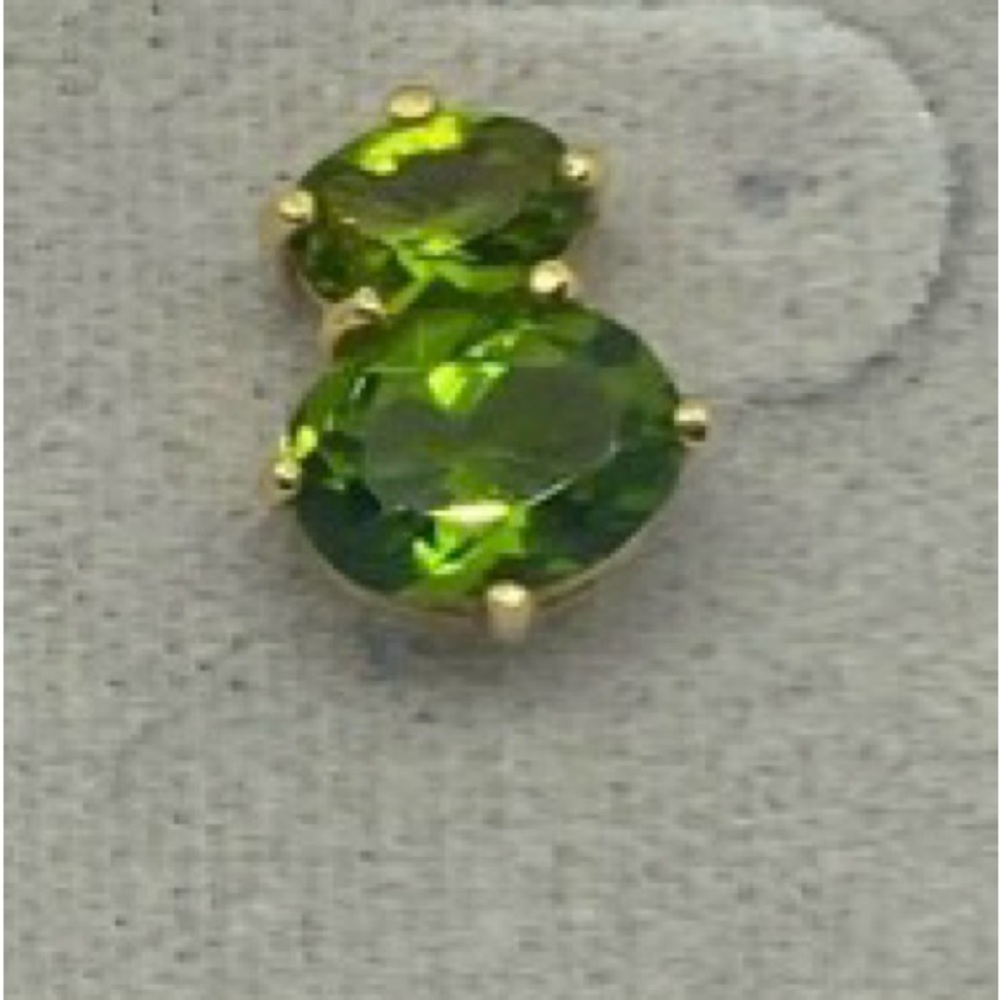 Gold tone CZ pierced earrings. NWT.